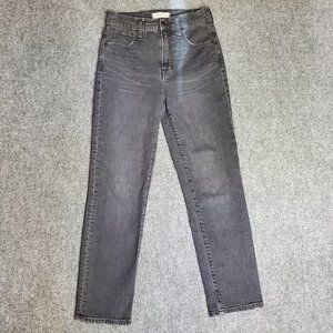 Madewell Perfect Vintage Crop 25 (Meas 26x26 10.5" Rise) Faded Black Jeans A15